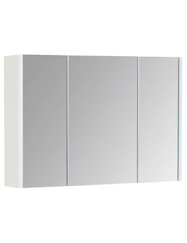 K-Vit Liberty 3-Door White Mirror Cabinet 680 x 658mm