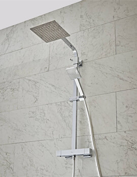 Index Chrome Thermostatic Dual Function Bar Valve Shower System