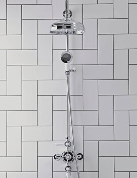 Cheltenham Thermostatic Exposed Dual Function Chrome Shower System