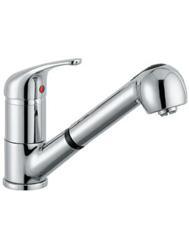 Clearwater Creta Monobloc Kitchen Sink Mixer Tap With Pull-Out Spray
