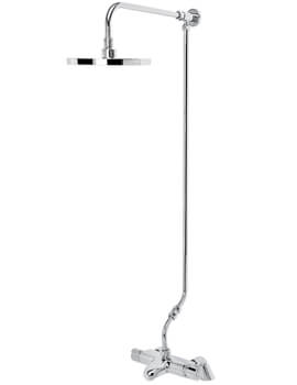 Bristan Assure Wall Mounted Thermostatic Bath Shower Mixer Valve With Rigid Riser Kit - Image