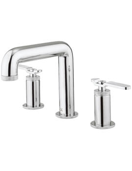 Union Deck Mounted 3 Hole Basin Mixer Tap