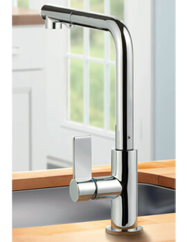 Clearwater Auriga Monobloc L Kitchen Sink Mixer Tap With Dual Flow Pull-Out Spray - Image