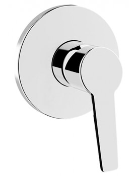 VitrA Solid S Built-In Chrome Shower Mixer Valve - Exposed Part - Image
