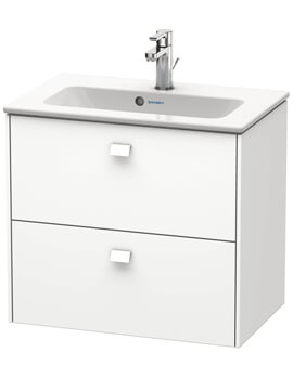 Duravit Brioso Wall Mounted 2 Drawer Compact Vanity Unit For Me By Starck Basin - Image