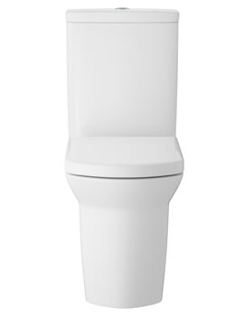 Maya 365 x 650mm Flush To Wall Close Coupled Toilet White