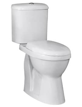 Nuie Doc M 360 x 650mm Comfort Height White Pan Cistern And Seat