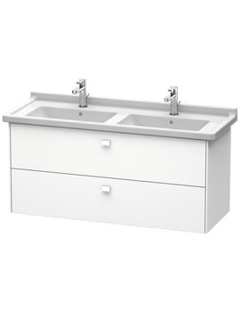 Brioso Wall Mounted 1220mm 2 Drawer Vanity Unit For Starck 3 Basin