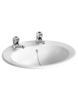 Sandringham 21 500mm 2 TH Countertop Basin With Chain Hole