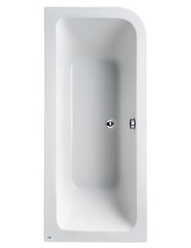 Concept 1700 x 750mm White Asymmetric Idealform Bath