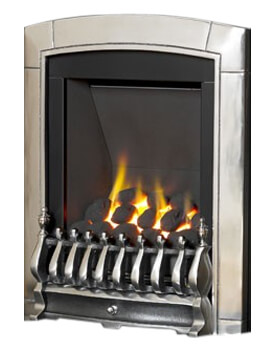 Flavel Caress Manual Control Slimline Inset Gas Fire Silver