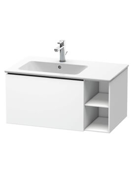 Duravit L-Cube Wall Mounted 820mm Wide 1 Drawer Vanity Unit For Me By Starck Basin