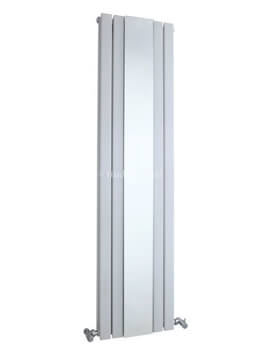 Hudson Reed Sloane 381 x 1800mm Double Panel Vertical Radiator With Mirror - Image