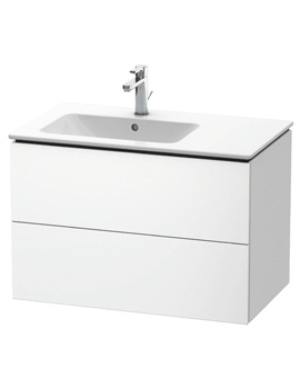 L-Cube 820mm Wide Wall Mounted 2 Drawer Vanity Unit For Me By Starck Basin