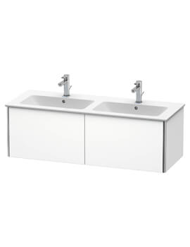 Duravit XSquare 1280 x 478 x 400mm Wall-Hung Vanity Unit With 2-Pull-Out Compartments - Image