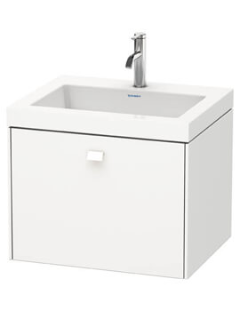 Brioso Wall Mounted 1 Drawer Vanity Unit With C-Bonded Basin