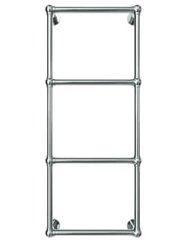 Vogue Ballerina 525mm Wide Wall Mounted Traditional Towel Rail Chrome - Image