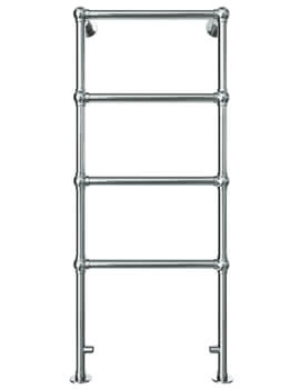 Vogue Ballerina 525mm Wide Floor Mounted Traditional Towel Rail Chrome