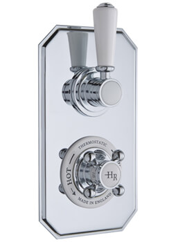 Hudson Reed Topaz Twin Concealed Thermostatic Shower Valve - Image