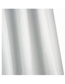 Croydex Plain Textile Shower Curtain With Hygiene N Clean - Image