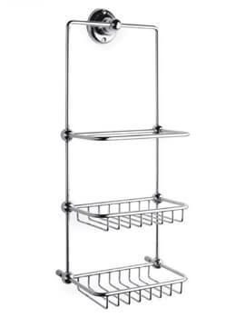 Hudson Reed Traditional Chrome Shower Tidy - Image