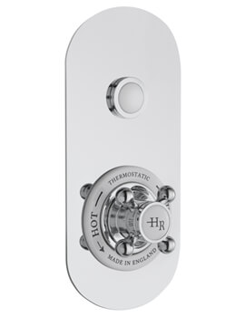 Hudson Reed Topaz Thermostatic Traditional Push Button Shower Valve - Image