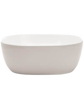Crosswater Real Square 410mm White Countertop Basin - Image