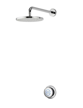 Quartz Chrome Classic Smart Digital Concealed Shower With Fixed Head