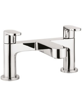 Crosswater Style Deck Mounted  Chrome Bath Mixer Tap - Image