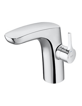 Roca Insignia Smooth Body Chrome Basin Mixer Tap With Waste