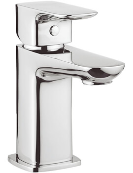 Crosswater Serene Monobloc Chrome Basin Mixer Tap With Click Clack Waste - Image