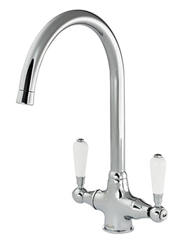 Elbe Traditional Dual Lever Kitchen Mixer Tap