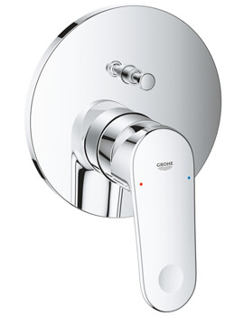Grohe Europlus Chrome Single Lever Mixer Valve With 2 Way Diverter - Image