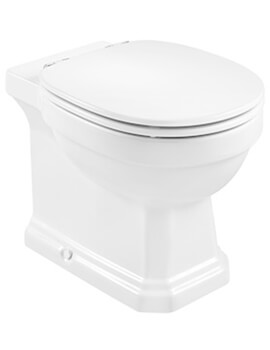 Roca Carmen Rimless Back To Wall White WC Pan And Soft-Close Seat - Image