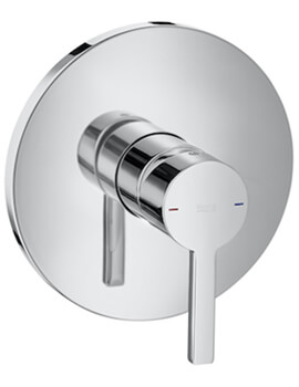Naia Built-In Chrome Shower Mixer Valve With Roca Box
