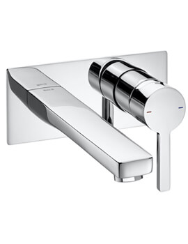 Naia Concealed Single Lever Wall Mounted Chrome Basin Mixer Tap
