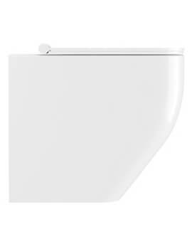 Crosswater Infinity Rimless White Back To Wall WC With Soft Close Seat - Image