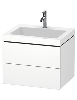 L-Cube 2 Drawer Vanity Unit With C-Bonded Basin
