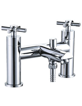 Niagara Finchley Deck Mounted Bath Shower Mixer Tap Chrome With Kit
