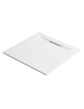 Mira Flight Level Square Shower Tray With Waste - Image