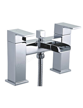Essential Soho Bath Shower Chrome Mixer Tap With Kit And Wall Bracket - Image