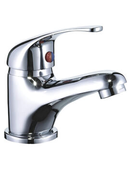 Conway Deck Mounted Mono Basin Mixer Tap Chrome With Waste