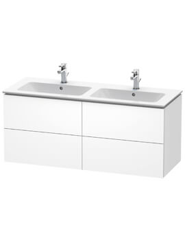 Duravit L-Cube 1290mm Wide 4 Drawers Wall Mounted Vanity Unit For Me By Starck Basin - Image