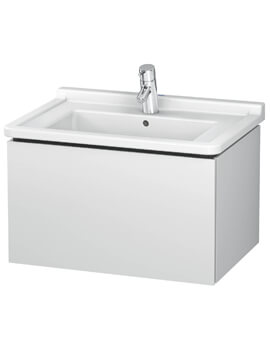 L-Cube Wall Mounted 1 Drawer Vanity Unit For Starck 3 Basin