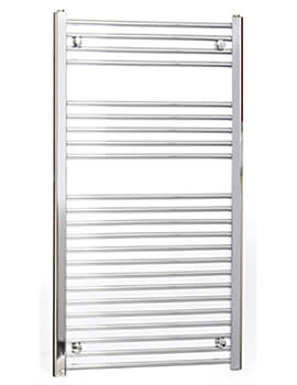 Dolomite Compact Chrome Straight Towel Rail 300mm Wide
