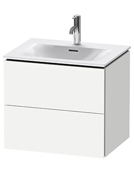 Duravit L-Cube Wall Mounted 2 Drawer Vanity Unit For Viu Basin - Image