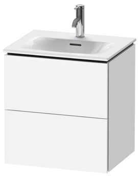 L-Cube Wall Mounted 520mm 2 Drawer Vanity Unit For Viu Basin