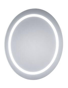 HIB Globe 50 Steam Free LED Mirror With Ambient Lighting 500x700mm ...