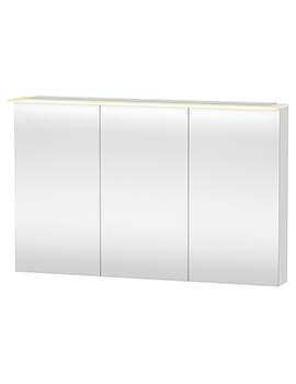 X-Large 1200 x 760mm 3 Door Mirror Cabinet With LED Lighting
