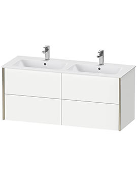 Duravit XViu 4 Drawers Wall-Mounted 1280mm Vanity Unit For ME By Starck Basin - Image